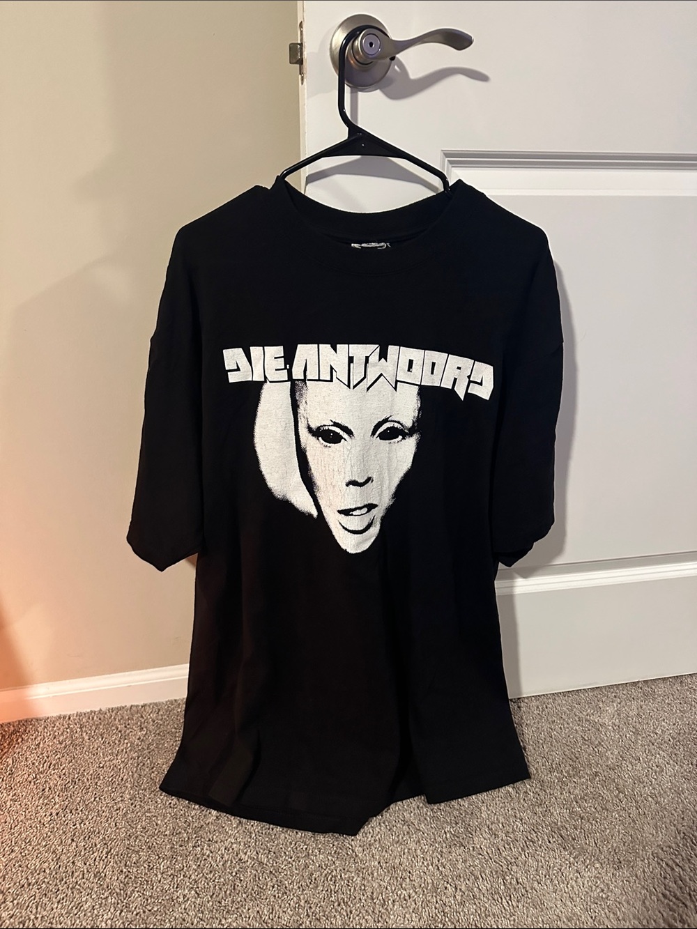Die Antwoord Black Graphic Band Tee - White Face Print